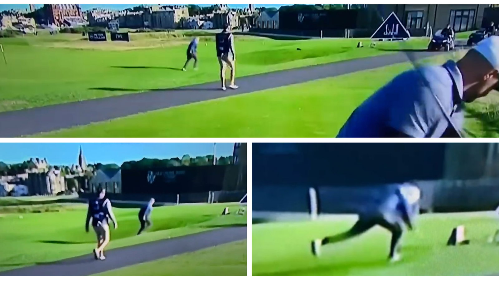 WATCH: Man takes hilarious tumble as Alex Noren prepares to hit tee shot